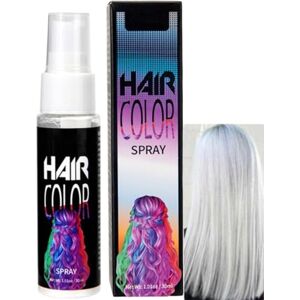 vokkrv Spray Colorant Capillaire Temporaire, Spray Vert Cheveuxs Temporaire, Sprays Cheveux Violet, Coloration Cheveuxs Violet, Sprays Colorant Cheveux, Laque Temporaires Colorée Pour Cheveux (Blanc) - Publicité vokkrv Spray Colorant Capillaire Temporaire, Spray Vert Cheveuxs Temporaire, Sprays Cheveux Violet, Coloration Cheveuxs Violet, Sprays Colorant Cheveux, Laque Temporaires Colorée Pour Cheveux (Blanc) - Publicité