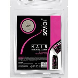 SEVICH Lot de 100 g de cheveux pour perte de cheveux ou cheveux tombants Pour homme et femme Gris - Publicité SEVICH Lot de 100 g de cheveux pour perte de cheveux ou cheveux tombants Pour homme et femme Gris - Publicité
