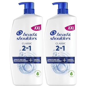 Head & Shoulders Classic Shampooing Et Après-Shampooing Antipelliculaire 2 En 1 2x800ml Pompe, Agit contre les pellicules, l'huile et les démangeaisons dès le premier lavage - Publicité Head & Shoulders Classic Shampooing Et Après-Shampooing Antipelliculaire 2 En 1 2x800ml Pompe, Agit contre les pellicules, l'huile et les démangeaisons dès le premier lavage - Publicité