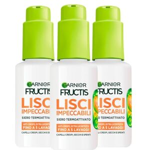 Garnier Fructis Sleek & Stay Sérum Cheveux Lisses Thermoprotecteur et Thermoactivé Anti Frisottis pour Cheveux Secs et Ternes Résiste à l'Humidité et Protège Jusqu'à 230°C 3 Flacons de 50ml - Publicité Garnier Fructis Sleek & Stay Sérum Cheveux Lisses Thermoprotecteur et Thermoactivé Anti Frisottis pour Cheveux Secs et Ternes Résiste à l'Humidité et Protège Jusqu'à 230°C 3 Flacons de 50ml - Publicité