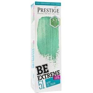 Vip's Prestige Be Extreme Toner Capillaire Semipermanent 51 Menthe Glacée Pigment Pur Ajoute de la Couleur aux Cheveux Décolorés ou Gris Résultat Temporaire Sans Ammoniac, Parabène, PPD PPD - Publicité Vip's Prestige Be Extreme Toner Capillaire Semipermanent 51 Menthe Glacée Pigment Pur Ajoute de la Couleur aux Cheveux Décolorés ou Gris Résultat Temporaire Sans Ammoniac, Parabène, PPD PPD - Publicité