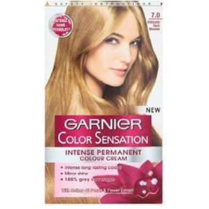 Coloration blonde sensation Garnier 7.0 Opale Délicate - Teinture Permanente - Publicité Coloration blonde sensation Garnier 7.0 Opale Délicate - Teinture Permanente - Publicité