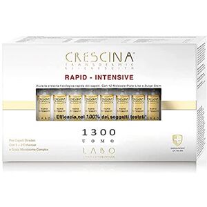 CRESCINA Labo  Transdermic RAPID-INTENSIVE pour la pousse des cheveux 1300 Homme 40 ampoules pour la pousse des cheveux - Publicité