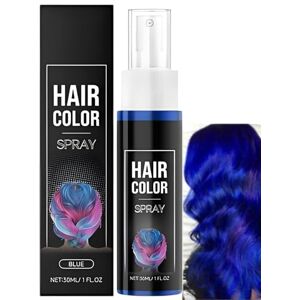 vokkrv Spray Colorant Violet Pour Cheveux Pour Enfants Femmes, Spray Vert Coloration Cheveux Temporaire, Coloration Sprays Colorant Temporaire, Teinture Capillaire Lavable, Cire Colorante à Usage (Bleu) - Publicité vokkrv Spray Colorant Violet Pour Cheveux Pour Enfants Femmes, Spray Vert Coloration Cheveux Temporaire, Coloration Sprays Colorant Temporaire, Teinture Capillaire Lavable, Cire Colorante à Usage (Bleu) - Publicité