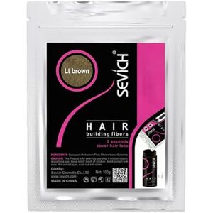 SEVICH Lot de 100 g de cheveux dispersés pour perte de cheveux ou cheveux qui deviennent densifiants, pour homme et femme, marron clair - Publicité SEVICH Lot de 100 g de cheveux dispersés pour perte de cheveux ou cheveux qui deviennent densifiants, pour homme et femme, marron clair - Publicité