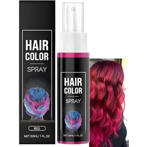 vokkrv Spray Colorant Violet Pour Cheveux Pour Enfants Femmes, Spray Vert Coloration Cheveux Temporaire, Coloration Sprays Colorant Temporaire, Teinture Capillaire Lavable, Cire Colorante à Usage (Rouge) - Publicité vokkrv Spray Colorant Violet Pour Cheveux Pour Enfants Femmes, Spray Vert Coloration Cheveux Temporaire, Coloration Sprays Colorant Temporaire, Teinture Capillaire Lavable, Cire Colorante à Usage (Rouge) - Publicité