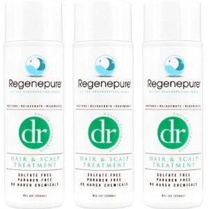 REGENEPURE Shampooing  DR pour perte de cheveux, traitement du cuir chevelu et des pellicules chez les hommes et les femmes – Lot de 3 - Publicité