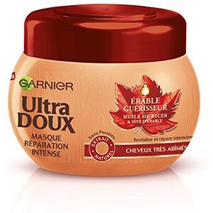 Garnier Ultra Doux Masque Réparation Intense Cheveux très abîmés Erable Guérisseur 300ml - Publicité Garnier Ultra Doux Masque Réparation Intense Cheveux très abîmés Erable Guérisseur 300ml - Publicité
