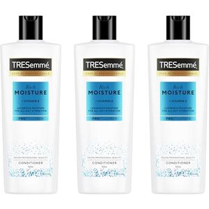 TRESemmé Rich Moisture Après-shampooing, pour cheveux secs et abîmés 3 x 400 ml - Publicité TRESemmé Rich Moisture Après-shampooing, pour cheveux secs et abîmés 3 x 400 ml - Publicité