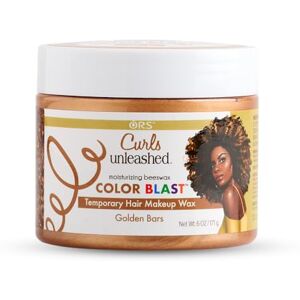 ORS Curls Unleashed Golden Bars Color Blast Cire capillaire temporaire, avec cire d'abeille hydratante et huile de ricin, pour une meilleure expérience de coloration 171 g - Publicité ORS Curls Unleashed Golden Bars Color Blast Cire capillaire temporaire, avec cire d'abeille hydratante et huile de ricin, pour une meilleure expérience de coloration 171 g - Publicité