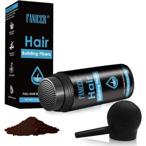 YOLONCE Poudre épaississante de fibres capillaires, pour femmes et hommes, pour cheveux fins, pour dissimuler les racines (marron foncé) - Publicité YOLONCE Poudre épaississante de fibres capillaires, pour femmes et hommes, pour cheveux fins, pour dissimuler les racines (marron foncé) - Publicité