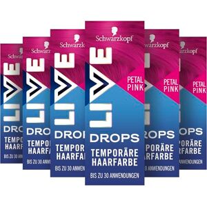 LIVE Schwarzkopf Color Drops Lot de 6 gouttes de couleur rose pétale (6 x 30 ml) dosables pour un look personnalisé, teinture à mélanger avec l'après-shampooing, coloration temporaire dure jusqu'à 12 - Publicité LIVE Schwarzkopf Color Drops Lot de 6 gouttes de couleur rose pétale (6 x 30 ml) dosables pour un look personnalisé, teinture à mélanger avec l'après-shampooing, coloration temporaire dure jusqu'à 12 - Publicité