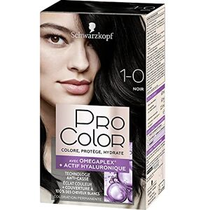 Schwarzkopf Pro Color Coloration Permanente Cheveux Anti-Casse Technologie Oméga Plex Tenue Extra Longue Durée Noir 1.0 - Publicité Schwarzkopf Pro Color Coloration Permanente Cheveux Anti-Casse Technologie Oméga Plex Tenue Extra Longue Durée Noir 1.0 - Publicité