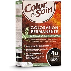 3 Chênes Les Color & Soin 4B – Châtain Brownie – Coloration Permanente Cheveux Femme Sans Ammoniaque – Soin Naturel Brillance Durable – Couvre 100% Cheveux Blancs - Publicité 3 Chênes Les Color & Soin 4B – Châtain Brownie – Coloration Permanente Cheveux Femme Sans Ammoniaque – Soin Naturel Brillance Durable – Couvre 100% Cheveux Blancs - Publicité