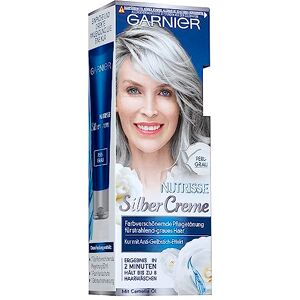 Garnier Coloration de soin pour cheveux blancs éclatants à l'huile crème, Nutrisse, gris perle, 1 pièce, 80 ml - Publicité Garnier Coloration de soin pour cheveux blancs éclatants à l'huile crème, Nutrisse, gris perle, 1 pièce, 80 ml - Publicité