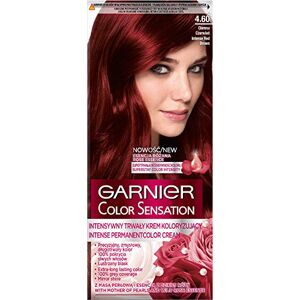 Crème Colorante Garnier Color Sensation - Rouge Foncé - Publicité Crème Colorante Garnier Color Sensation - Rouge Foncé - Publicité