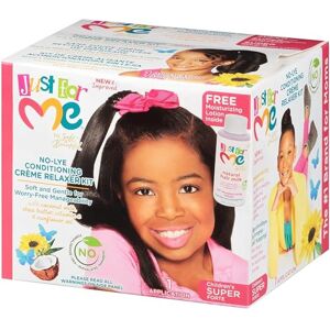 Just For Me Kit défrisant cheveux pour enfants Fort lait de coco, beurre de karité et huile de tournesol By - Publicité Just For Me Kit défrisant cheveux pour enfants Fort lait de coco, beurre de karité et huile de tournesol By - Publicité