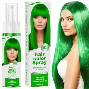 Raqqvy Spray Couleur Pour Cheveux Pourpre,Spray Colorant Cheveux,Laque Temporaire Colorée Pour Cheveux,Spray Colorant Capillaire Lavable à Usage Unique Pour Fête Cosplay Halloween,Coloration Rapide (Vert) - Publicité Raqqvy Spray Couleur Pour Cheveux Pourpre,Spray Colorant Cheveux,Laque Temporaire Colorée Pour Cheveux,Spray Colorant Capillaire Lavable à Usage Unique Pour Fête Cosplay Halloween,Coloration Rapide (Vert) - Publicité