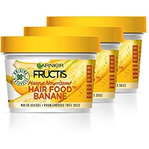 Garnier Fructis Masque Nourrissant Hair Food Banane Lot de 3 - Publicité Garnier Fructis Masque Nourrissant Hair Food Banane Lot de 3 - Publicité