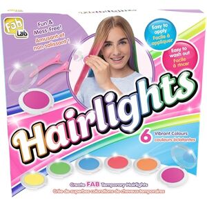 Goliath FABLAB Hairlights – Kit pour Mèches Colorées Non Permanentes pour Enfants dès 8 Ans Coloration Temporaire pour Cheveux 6 Couleurs Vives – Facile À Appliquer Part au Lavage Idée Cadeau - Publicité Goliath FABLAB Hairlights – Kit pour Mèches Colorées Non Permanentes pour Enfants dès 8 Ans Coloration Temporaire pour Cheveux 6 Couleurs Vives – Facile À Appliquer Part au Lavage Idée Cadeau - Publicité