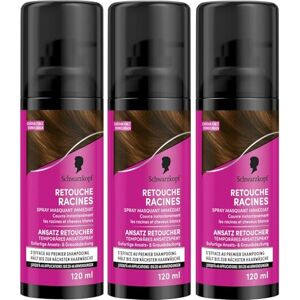 Schwarzkopf Lot de 3 Retouche Racines Cheveux Blancs Spray Masquant Temporaire Racines Cheveux S’efface au premier shampooing Châtain foncé - Publicité Schwarzkopf Lot de 3 Retouche Racines Cheveux Blancs Spray Masquant Temporaire Racines Cheveux S’efface au premier shampooing Châtain foncé - Publicité
