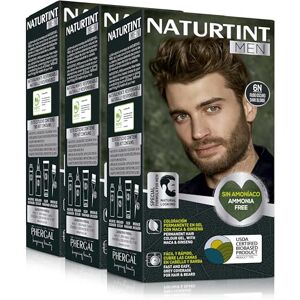 Naturtint Men Coloration Permanente Sans Ammoniaque Spéciale Hommes Couverture à 100% des Cheveux Blancs Cheveux et Barbe Couleur Naturelle et Durable 6N Blond Foncé Pack de 3 - Publicité Naturtint Men Coloration Permanente Sans Ammoniaque Spéciale Hommes Couverture à 100% des Cheveux Blancs Cheveux et Barbe Couleur Naturelle et Durable 6N Blond Foncé Pack de 3 - Publicité