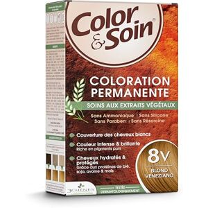 3 Chênes Les Color & Soin 8V – Blond Veneziano – Coloration Permanente Cheveux Femme Sans Ammoniaque – Soin Naturel Brillance Durable – Couvre 100% Cheveux Blancs - Publicité 3 Chênes Les Color & Soin 8V – Blond Veneziano – Coloration Permanente Cheveux Femme Sans Ammoniaque – Soin Naturel Brillance Durable – Couvre 100% Cheveux Blancs - Publicité
