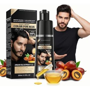 Probuk Shampoing Colorant Noir, Shampooing Teinture Instantanée pour Cheveux,Black Hair Dye pour Hommes Femmes,Coloration Naturelle InstantanéE Pour Hommes,Soin Et Teinture,200ml - Publicité Probuk Shampoing Colorant Noir, Shampooing Teinture Instantanée pour Cheveux,Black Hair Dye pour Hommes Femmes,Coloration Naturelle InstantanéE Pour Hommes,Soin Et Teinture,200ml - Publicité
