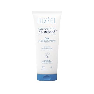 Luxéol Après-Shampooing Fortifiant Cheveux Fragiles & Cassants Renforce, Protège & Démèle* Sans Silicones 97% d’Ingrédients d’Origine Naturelle Fabriqué en France 200 ml - Publicité Luxéol Après-Shampooing Fortifiant Cheveux Fragiles & Cassants Renforce, Protège & Démèle* Sans Silicones 97% d’Ingrédients d’Origine Naturelle Fabriqué en France 200 ml - Publicité