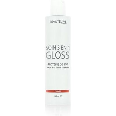 Beautélive Soin gloss repigmentant 3 en 1 Cuivré 200ml - Publicité Beautélive Soin gloss repigmentant 3 en 1 Cuivré 200ml - Publicité