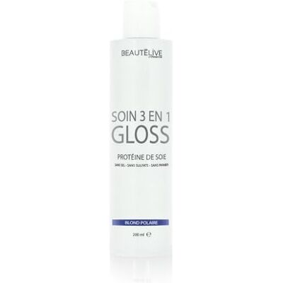 Beautélive Soin gloss repigmentant 3 en 1 Blond polaire 200ml - Publicité Beautélive Soin gloss repigmentant 3 en 1 Blond polaire 200ml - Publicité