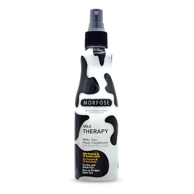 MORFOSE Milk Therapy Après-shampoing en spray 220 ml – Après-shampoing 2 phases avec protéines de lait et acides aminés – Protection contre la chaleur et soin pour cheveux secs et cassants - Publicité MORFOSE Milk Therapy Après-shampoing en spray 220 ml – Après-shampoing 2 phases avec protéines de lait et acides aminés – Protection contre la chaleur et soin pour cheveux secs et cassants - Publicité