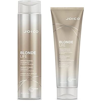 Coffret cadeau éclaircissant Joico Blonde Life - Shampoing 300 ml + Après-shampoing 250 ml - Publicité Coffret cadeau éclaircissant Joico Blonde Life - Shampoing 300 ml + Après-shampoing 250 ml - Publicité