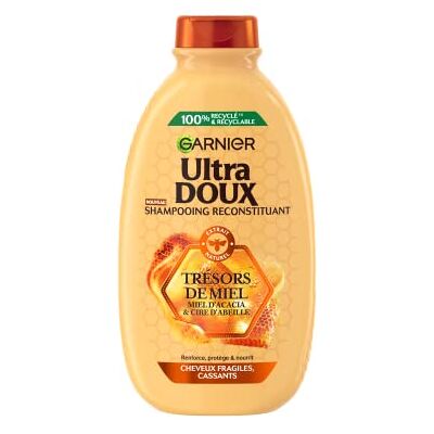 Garnier Ultra Doux Trésors de Miel Shampooing reconstituant Trésors de Miel 400ml - Publicité Garnier Ultra Doux Trésors de Miel Shampooing reconstituant Trésors de Miel 400ml - Publicité