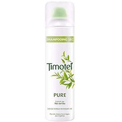 Timotei Pure, shampoing Sec pour Femmes, Extrait de Thé Vert Bio, Idéal pour les cheveux normaux regraissant vite 245 ml - Publicité Timotei Pure, shampoing Sec pour Femmes, Extrait de Thé Vert Bio, Idéal pour les cheveux normaux regraissant vite 245 ml - Publicité