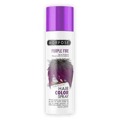 MORFOSE Purple Fire Temporary Hair Color Spray 150ml Spray teinture capillaire temporaire Couleurs tendance et éclatantes avec tenue jusqu'à 24 heures, facile à enlever au lavage. Publicité MORFOSE Purple Fire Temporary Hair Color Spray 150ml Spray teinture capillaire temporaire Couleurs tendance et éclatantes avec tenue jusqu'à 24 heures, facile à enlever au lavage. Publicité