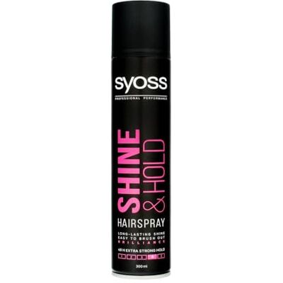 Syoss Shine & Hold Extra Strong Laque pour cheveux 300 ml - Publicité Syoss Shine & Hold Extra Strong Laque pour cheveux 300 ml - Publicité