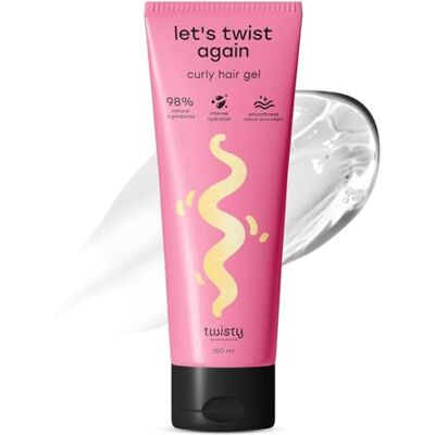 Twisty Let's Twist Again Gel à boucler – Coiffage et soin pour boucles naturelles, 98 % naturel, aloe vera et protéines végétales – 150 ml - Publicité Twisty Let's Twist Again Gel à boucler – Coiffage et soin pour boucles naturelles, 98 % naturel, aloe vera et protéines végétales – 150 ml - Publicité