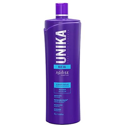 agilise Unika Traitement brésilien à la kératine pour cheveux blonds Gel lissant à l'huile d'Ojon et violet Sans jaune Keratina para alisar el pelo decolorado sin formol Bleu - Publicité agilise Unika Traitement brésilien à la kératine pour cheveux blonds Gel lissant à l'huile d'Ojon et violet Sans jaune Keratina para alisar el pelo decolorado sin formol Bleu - Publicité
