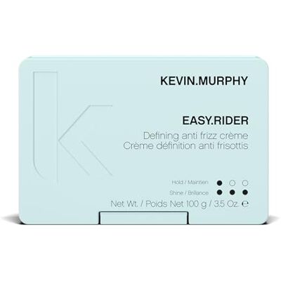 KEVIN.MURPHY Easy.Rider Crème Anti-Frisottis Tous Types, 100 g Pour Tous Types de Cheveux, Anti-Frisottis, Définition des Boucles, avec Thé Vert, sans Sulfates ni Parabènes - Publicité KEVIN.MURPHY Easy.Rider Crème Anti-Frisottis Tous Types, 100 g Pour Tous Types de Cheveux, Anti-Frisottis, Définition des Boucles, avec Thé Vert, sans Sulfates ni Parabènes - Publicité
