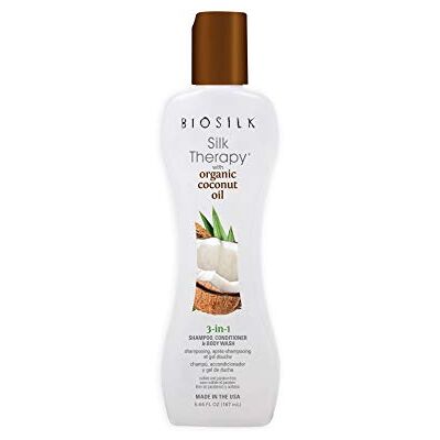Huile de Coco Bio Biosilk Traitement sans rinçage - Cheveux & Peau - Publicité Huile de Coco Bio Biosilk Traitement sans rinçage - Cheveux & Peau - Publicité