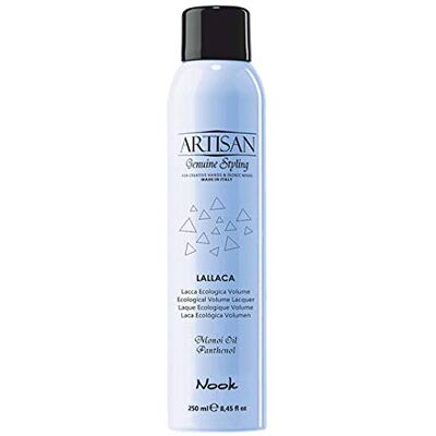 Nook LALLACA Laque Ecologique Volume haute tenue 250 ml – Fix ●●●●○ - Publicité Nook LALLACA Laque Ecologique Volume haute tenue 250 ml – Fix ●●●●○ - Publicité