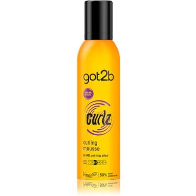 Got2B Mousse Attractant (250 ml) Curl Mousse avec hold 3 pour des boucles et un rebond définis, dompte les cheveux saillants, avec effet anti-frisottis - Publicité Got2B Mousse Attractant (250 ml) Curl Mousse avec hold 3 pour des boucles et un rebond définis, dompte les cheveux saillants, avec effet anti-frisottis - Publicité