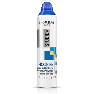 L'Oréal Paris Spray Coiffant - 300ml - Fix&shine - Spray Cheveux - Publicité L'Oréal Paris Spray Coiffant - 300ml - Fix&shine - Spray Cheveux - Publicité