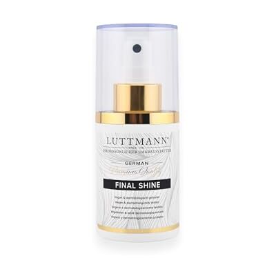 LUTTMANN Final Shine Spray 100 ml – Brillance naturelle pour postiches, postiches, perruques de cheveux synthétiques, perruques de cheveux naturels et propres cheveux – Fabriqué en Allemagne et testé - Publicité LUTTMANN Final Shine Spray 100 ml – Brillance naturelle pour postiches, postiches, perruques de cheveux synthétiques, perruques de cheveux naturels et propres cheveux – Fabriqué en Allemagne et testé - Publicité
