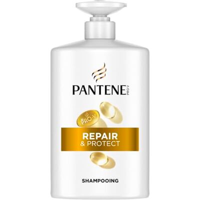 Pantene Pro-V Repair & Protect Shampoing Cheveux Fragiles Pompe 1L Pour Cheveux Fragiles, Secs et Abîmés. Nettoie en Douceur et Protège les Ponts Capillaires. Sans Silicones. Publicité Pantene Pro-V Repair & Protect Shampoing Cheveux Fragiles Pompe 1L Pour Cheveux Fragiles, Secs et Abîmés. Nettoie en Douceur et Protège les Ponts Capillaires. Sans Silicones. Publicité