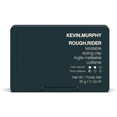 KEVIN.MURPHY Rough.Rider Clay Argile Malléable Coiffante, 30 g Pour Tous Types de Cheveux, Maintien Fort, Fini Mat, avec Extraits de Soja & Bambou, sans Sulfates ni Parabènes - Publicité KEVIN.MURPHY Rough.Rider Clay Argile Malléable Coiffante, 30 g Pour Tous Types de Cheveux, Maintien Fort, Fini Mat, avec Extraits de Soja & Bambou, sans Sulfates ni Parabènes - Publicité