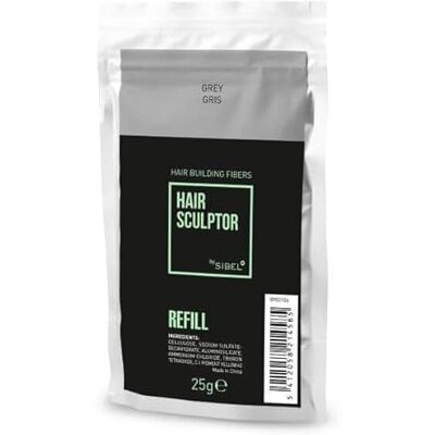 Recharge fibres Hair Sculptor gris - 25g - Publicité Recharge fibres Hair Sculptor gris - 25g - Publicité
