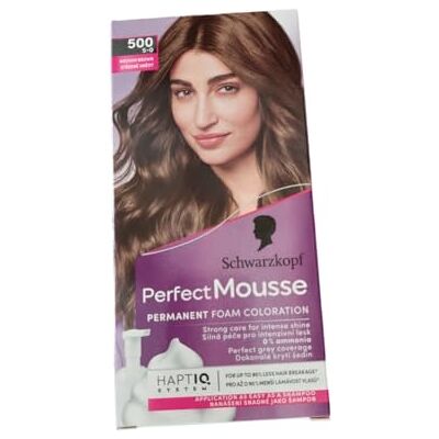 Schwarzkopf Parfait Mousse couleur de cheveux permanente 500 Moyen Brown - Publicité Schwarzkopf Parfait Mousse couleur de cheveux permanente 500 Moyen Brown - Publicité