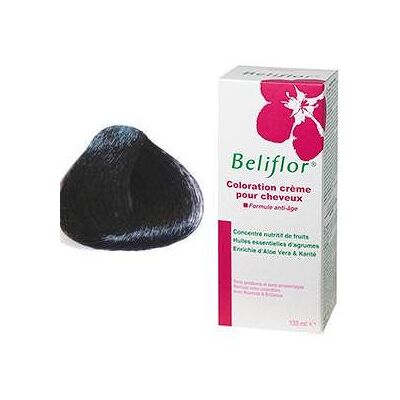 Crème de Coloration Noire Beliflor - Teinture Capillaire - Publicité Crème de Coloration Noire Beliflor - Teinture Capillaire - Publicité